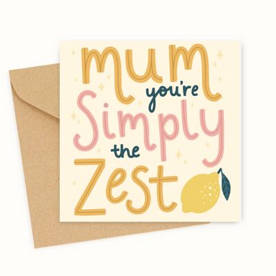 Tarjeta del Día de la Madre Zest