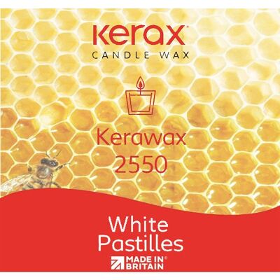 Kerawax 2550 Cera de abeja blanca de grado cosmético, 100 g