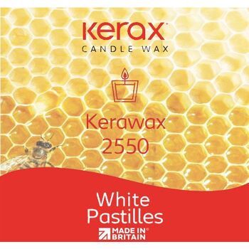 Kerawax 2550 Cire d'abeille blanche de qualité cosmétique, 800 g