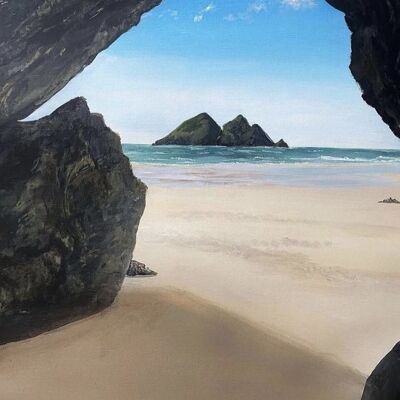 Holywell Bay Cave