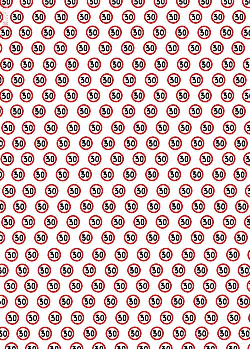 30th Funny Birthday Wrapping Paper, Gift Wrap - 1 Sheet