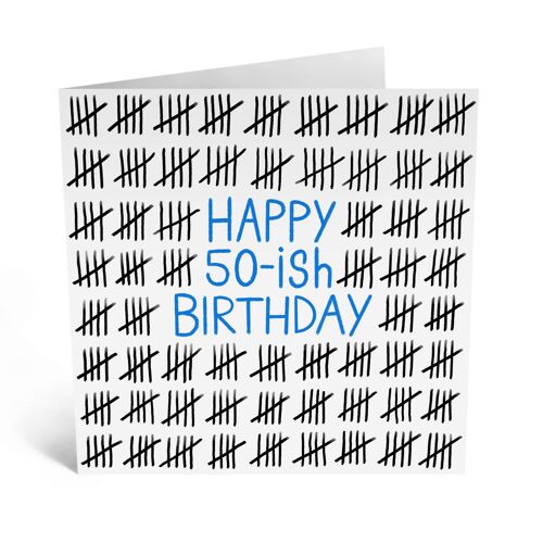 50ish Funny Birthday Card, Cheeky Birthday Card