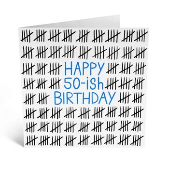 Carte d'anniversaire drôle 50ish, carte d'anniversaire effrontée 1
