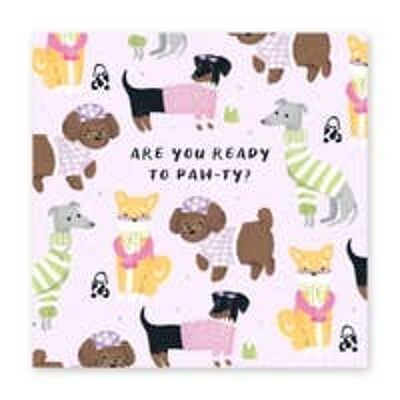 Are You Ready to Paw-ty? Card