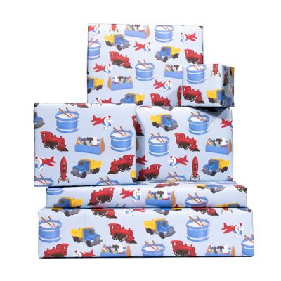 Baby Boy Toys Geschenkpapier - 1 Blatt