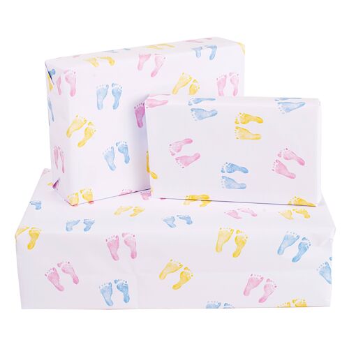 Baby Feet Wrapping Paper - 1 Sheet