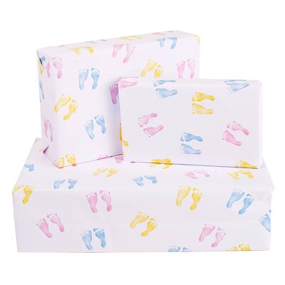 Geschenkpapier für Babyfüße – 1 Blatt