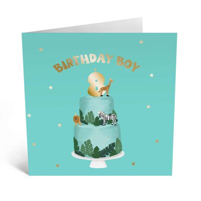 Bday Boy Eight Card