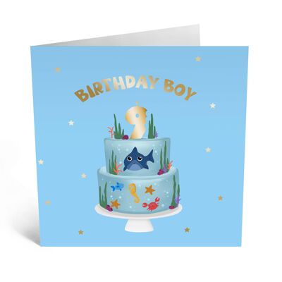 Bday Boy Nine Card