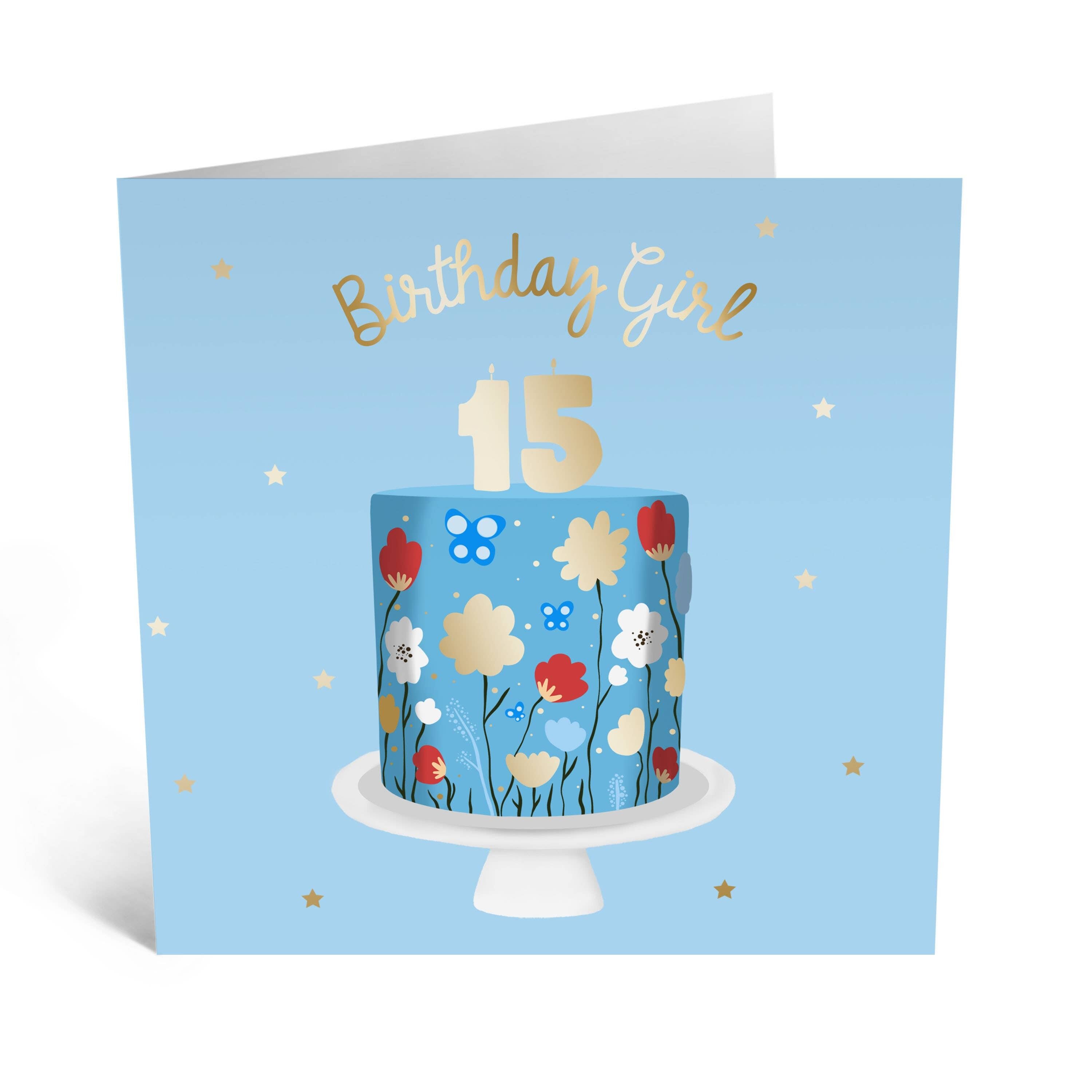 Tarjeta de quinceañera de Bday Girl