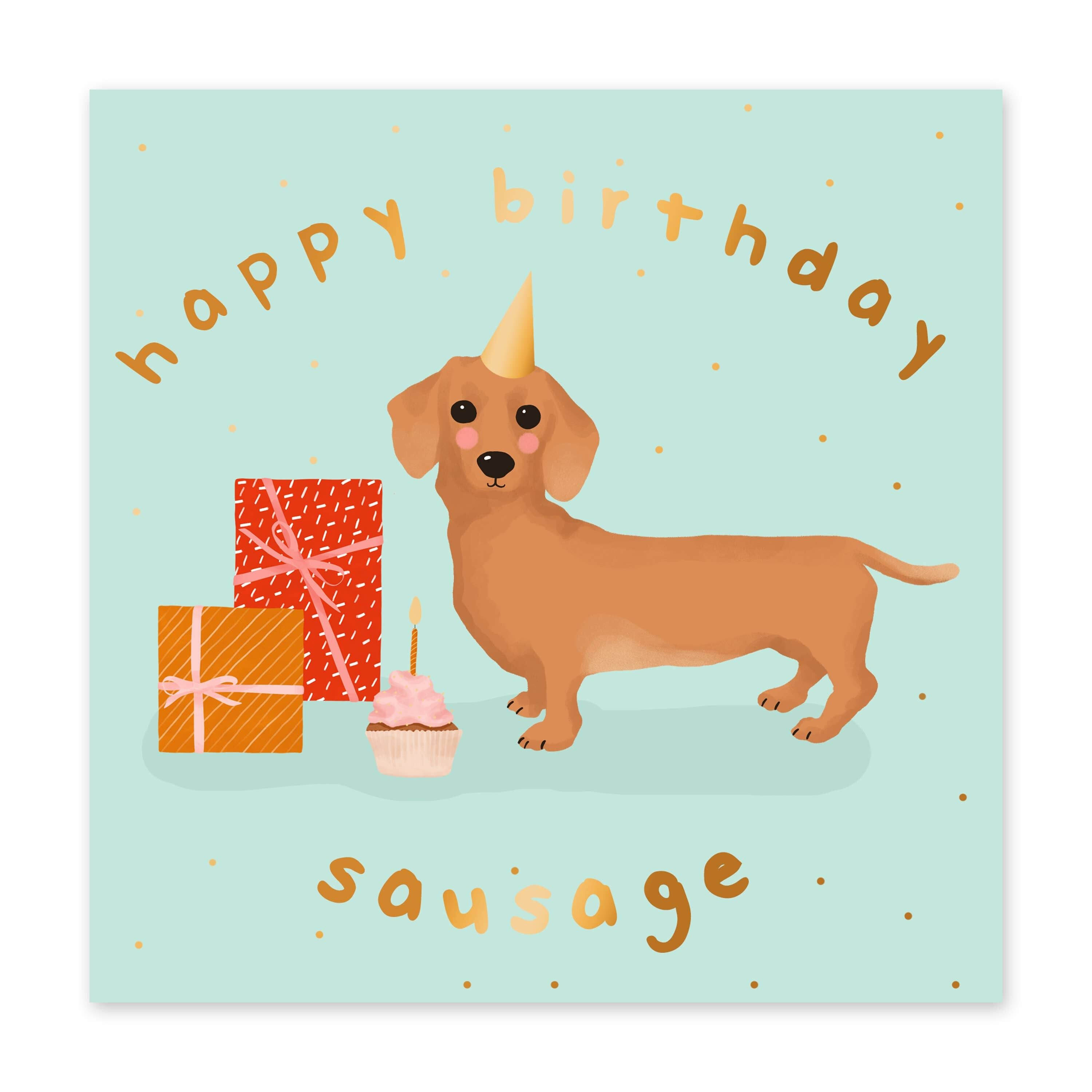 Carta di salsiccia di compleanno