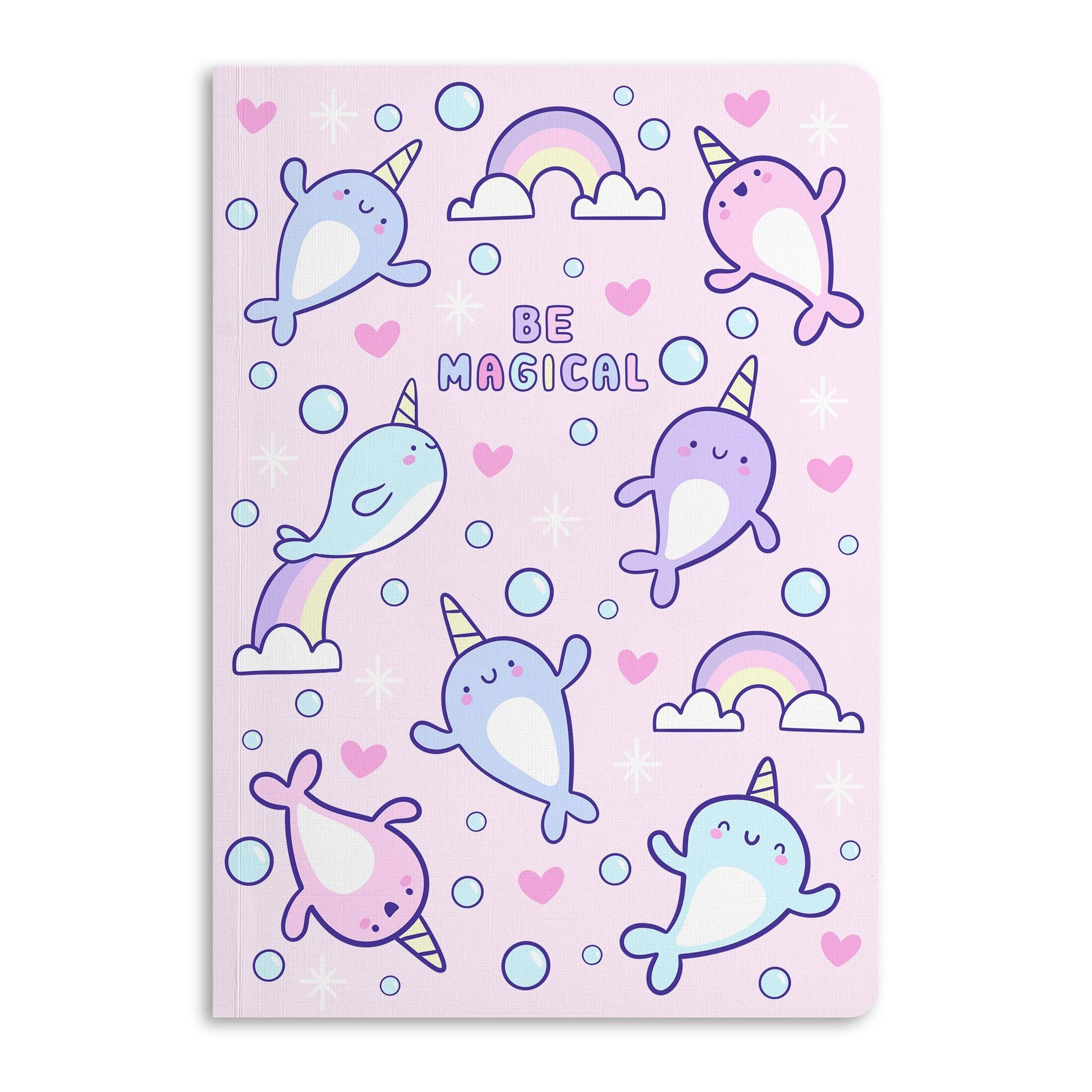 BE MAGICAL NARWHALS-QUADERNO 12MM