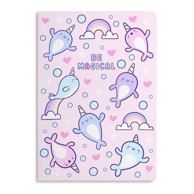 BE MAGICAL NARWHALS-12MM NOTIZBUCH