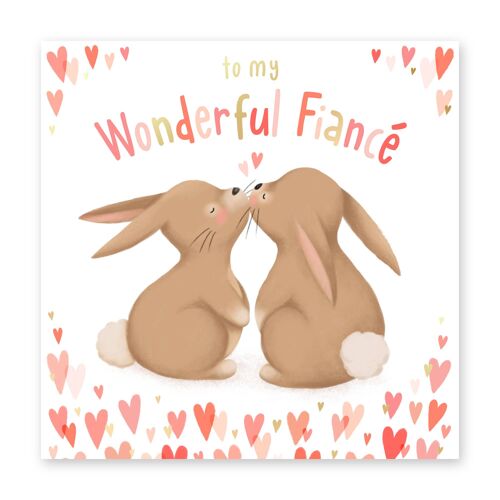Binky Bunny Fiance Card