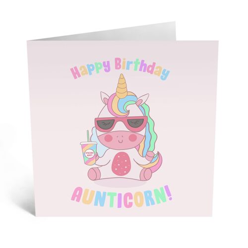 Birthday Aunticorn Card