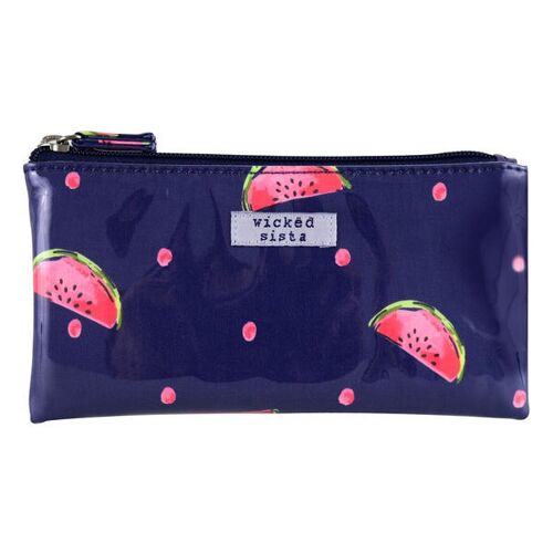 Watermelon spots small flat purse