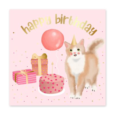 Katzen-Geburtstagskarte