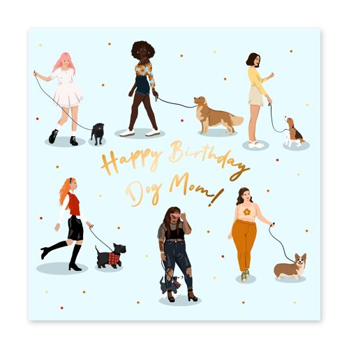 Birthday Dog Mom Card
