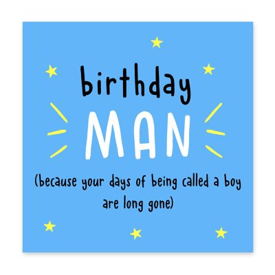 Tarjeta de cumpleaños hombre