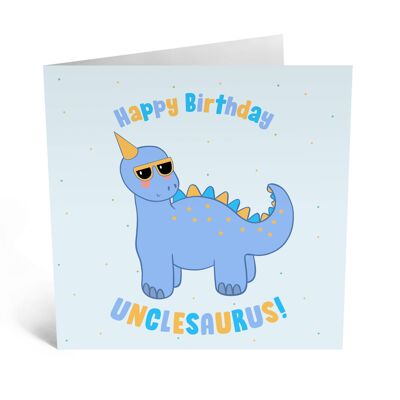 Tarjeta de cumpleaños Unclesaurus