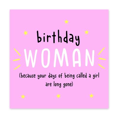 Frau Geburtstagskarte