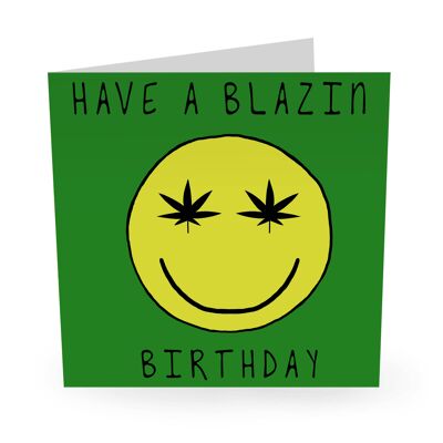 Tarjeta de cumpleaños divertida de cumpleaños de Blazin