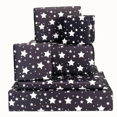 Papel de regalo Blue Winter Stars - 1 hoja