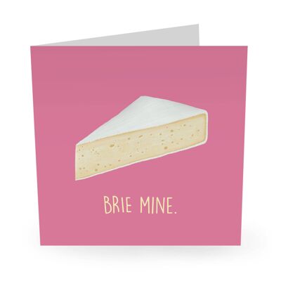 Tarjeta divertida del amor de Brie Mine