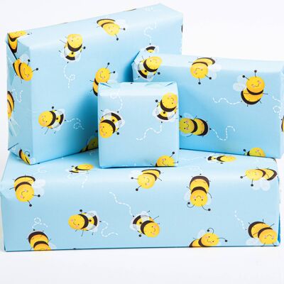 Bumble Bees Wrapping Paper - 1 Sheet