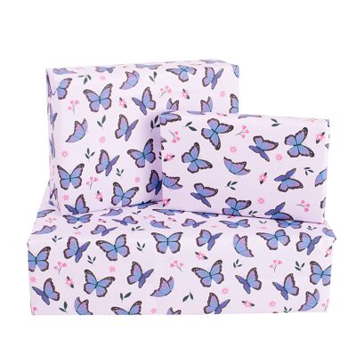 Butterflies And Flowers Wrapping Paper - 1 Sheet