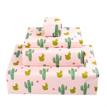 Papier Cadeau Cactus - 1 Feuille 1