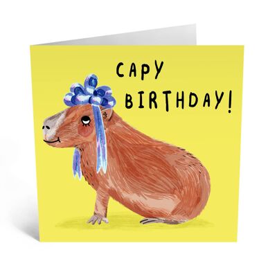 Carte d'anniversaire Capy