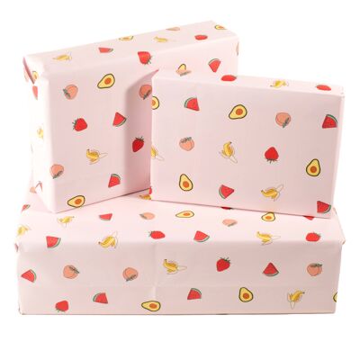 Carta da regalo per frutta cartone animato - 1 foglio