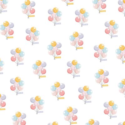 Celebrate Balloons Wrapping Paper - 1 Sheet