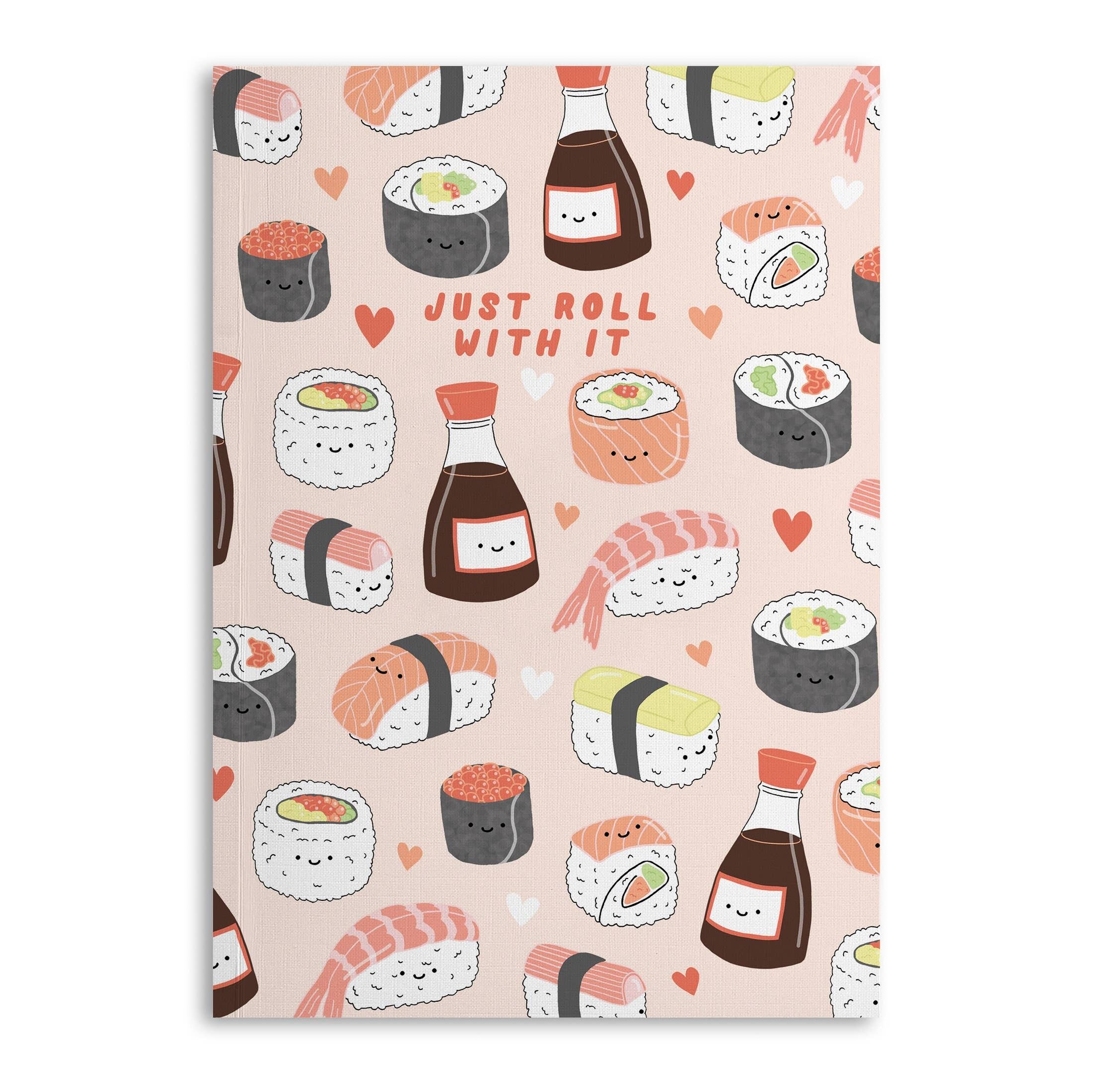 Quaderno centrale 23 "Just Roll With It" - 120 pagine a righe