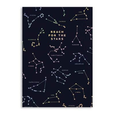 Central 23 'Reach For The Stars' Notebook - 120 Ruled Pages