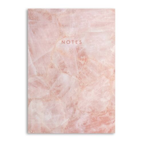 Central 23 -  Rose Quartz Marble Notebook - 120 Ruled Pages