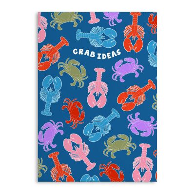 Central 23 - 'Crab Ideas' Notebook - 120 Ruled Pages