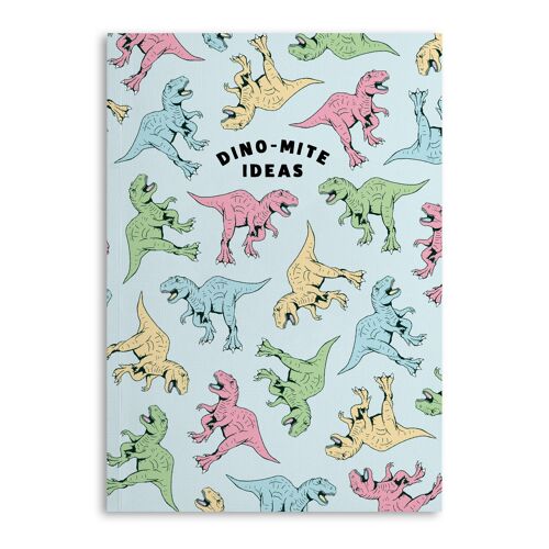 Central 23 - 'Dino-Mite Ideas' Notebook - 120 Ruled Pages