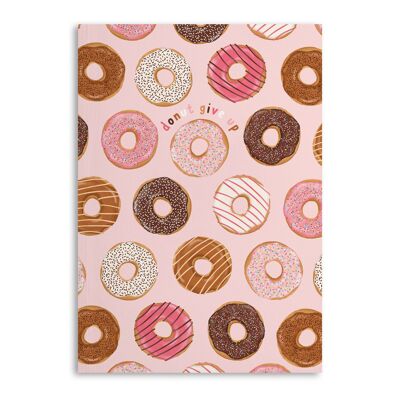 Central 23 – Notizbuch „Donut Give Up“ – 120 linierte Seiten