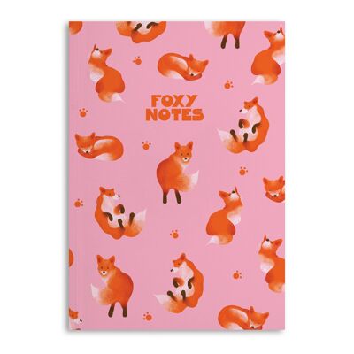 Central 23 - 'Foxy Notes' Notebook - 120 Ruled Pages