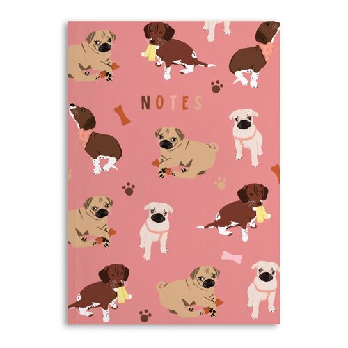 Central 23 - Dog Themed Notebook - 120 Ruled Pages