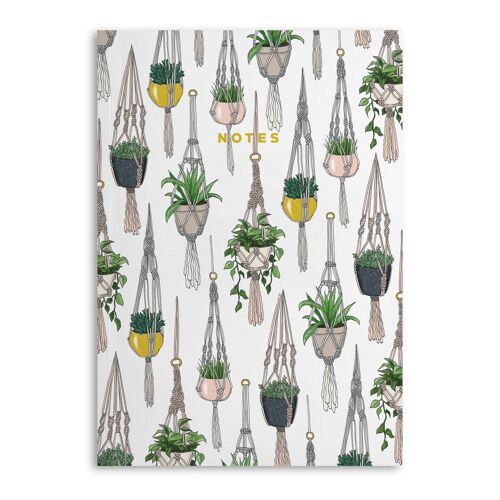 Central 23 Hanging Plants Notebook - 120 Ruled Pages