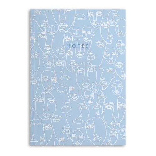 Central 23 Lined Faces Notebook - 120 Ruled Pages