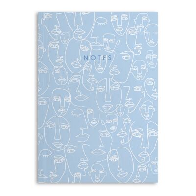 Central 23 Lined Faces Notebook - 120 Ruled Pages