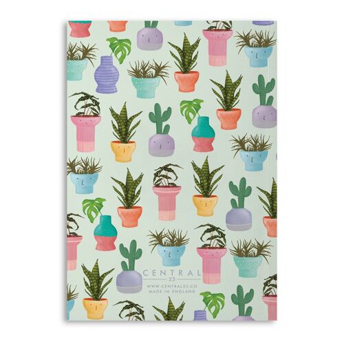 Central 23 Potted Plants Notebook - 120 Ruled Pages