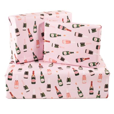 Champagne Wrapping Paper - 1 Sheet