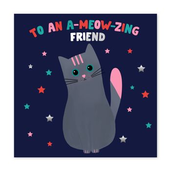 Cheddar le chat Ameowzing Friend Card 1