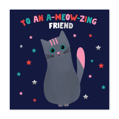 Cheddar the Cat Ameowzing Friend Card