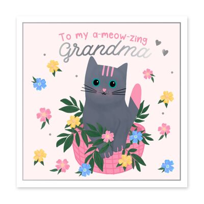 Cheddar die Katzen-Oma-Karte